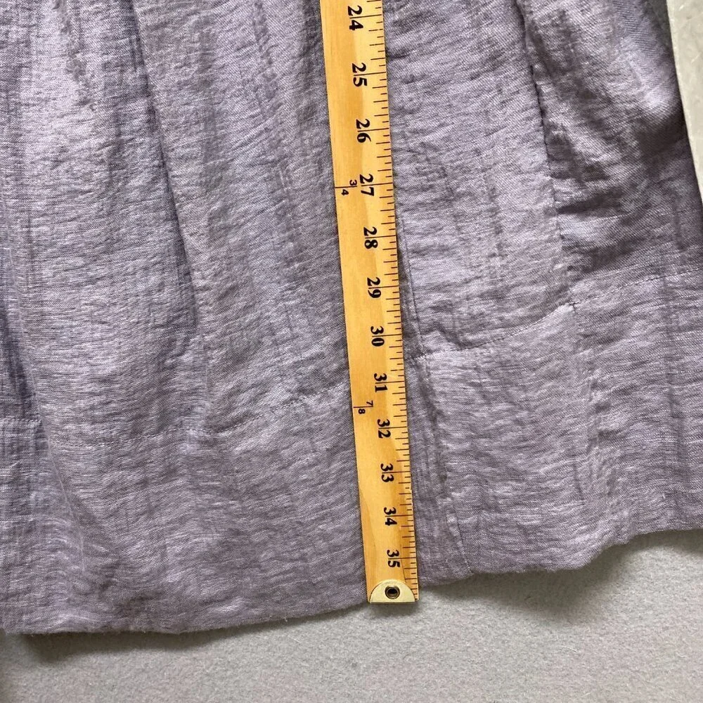 Play Six Dress Womens Large Gray Crinkle Sleeveless Babydoll Y2K
